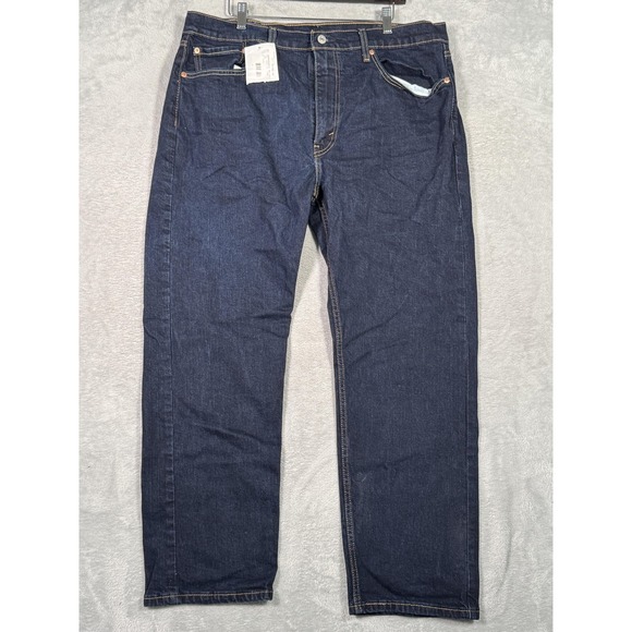 Levi's Other - Levis 505 Jeans Mens 38x30 Blue Straight Leg Stretch Denim Dark Wash Casual